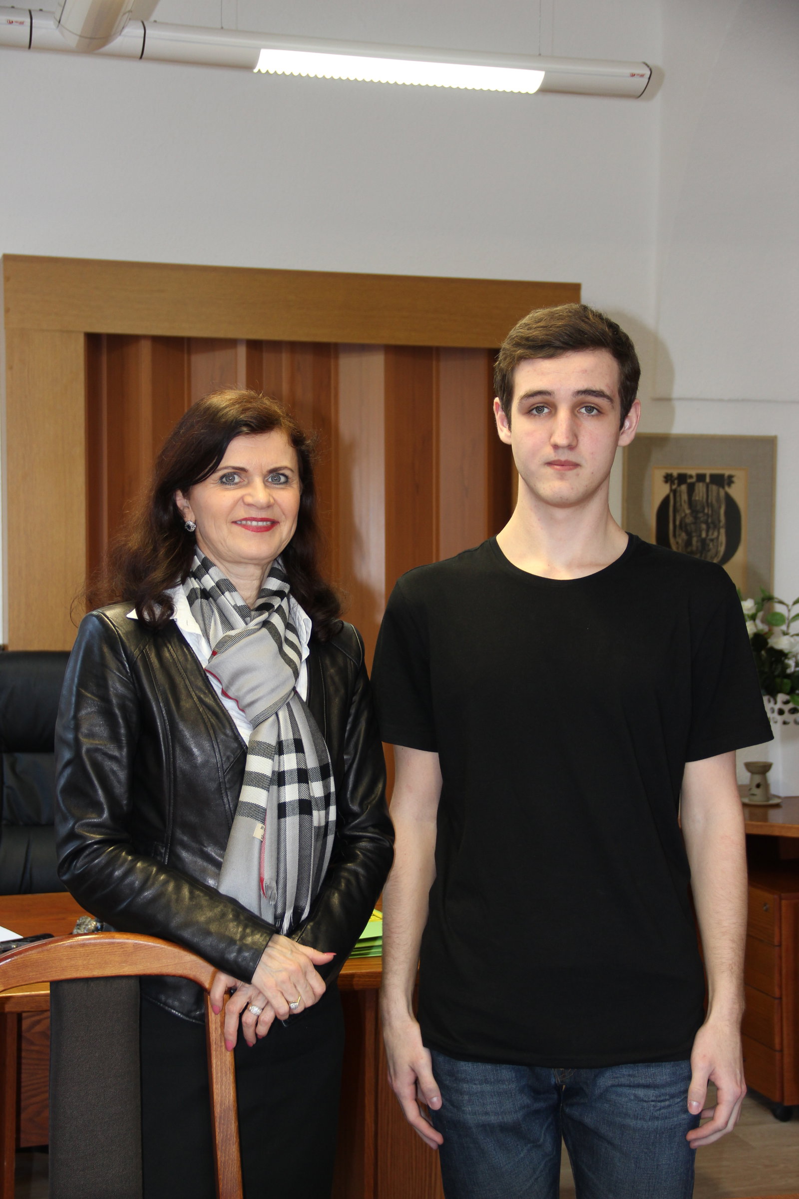 Paní ředitelka KGK společně s Jonášem Brutou