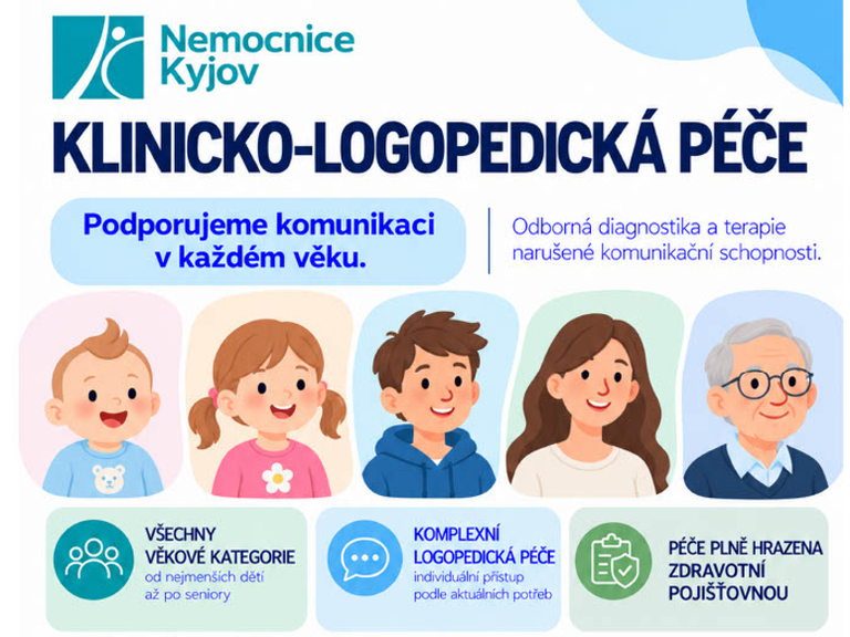 Nemocnice Kyjov nově otevírá ambulanci klinické logopedie a přijímá nové klienty