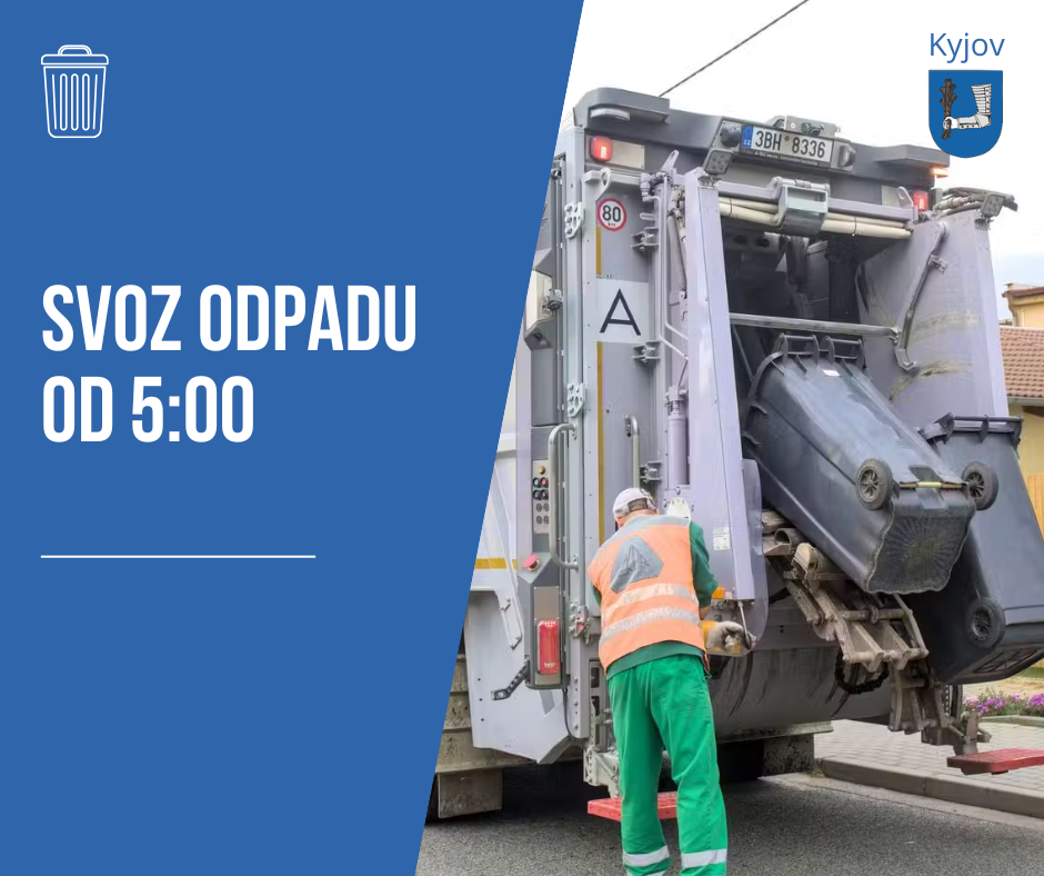 svoz odpadu bude dočasně probíhat už od 5 hodin ráno.