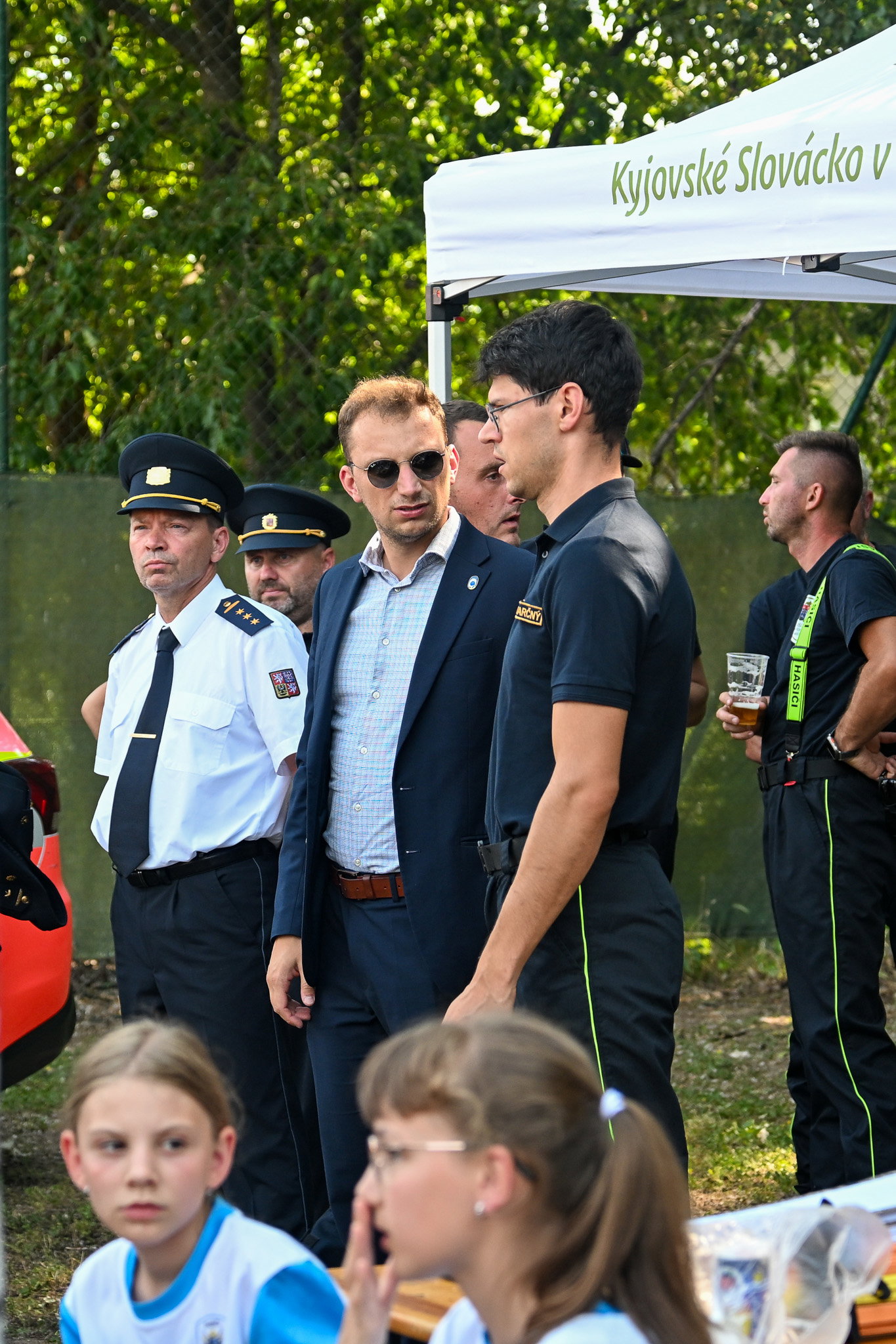 Položení a posvěcení základního kamene nové hasičské zbrojnice