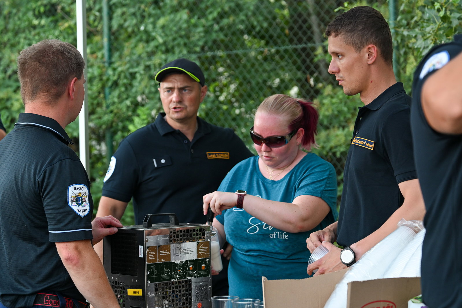 Položení a posvěcení základního kamene nové hasičské zbrojnice