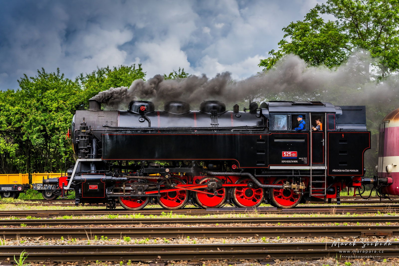 Parní lokomotiva. Foto: Marek Svoboda