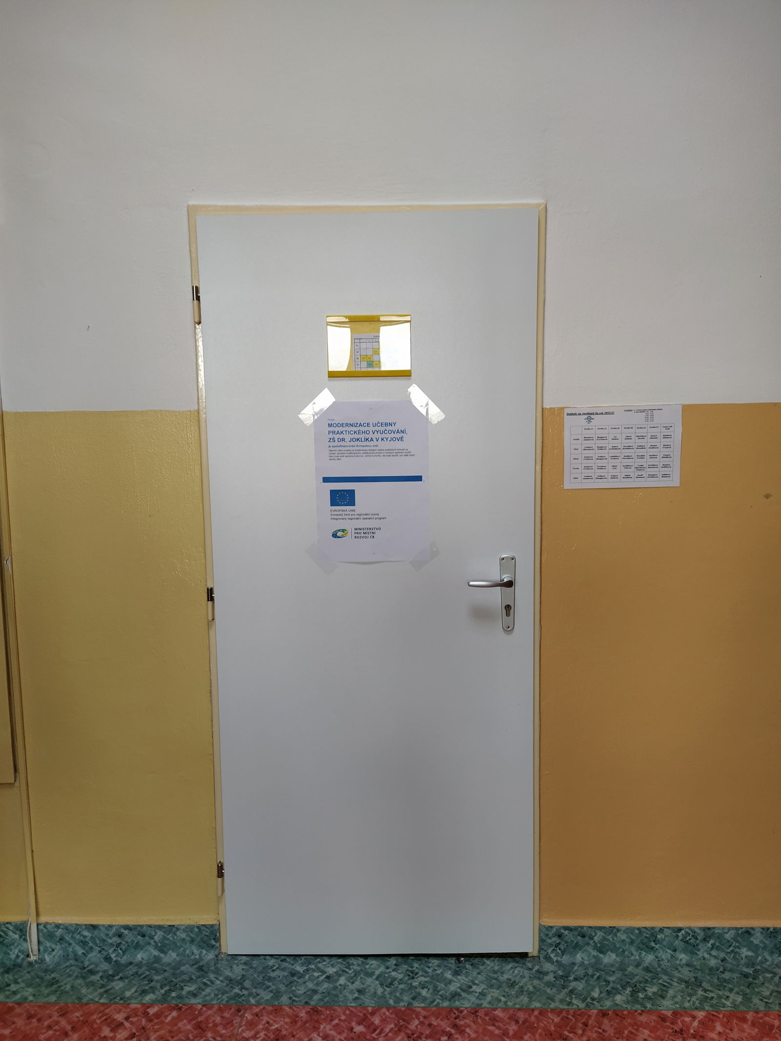 Rekonstrukce na základní škole Dr. Joklíka