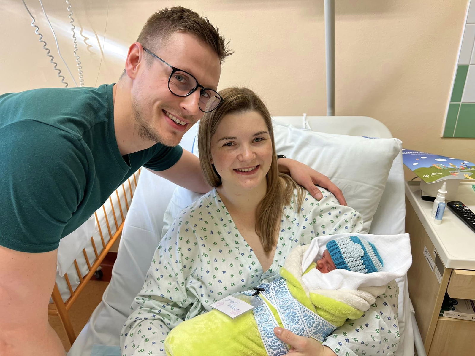 První letošní Kyjovjáček s maminkou a tatínkem.