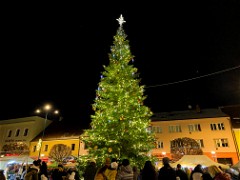 Vánoční strom byl ozdobou adventního času v Kyjově.