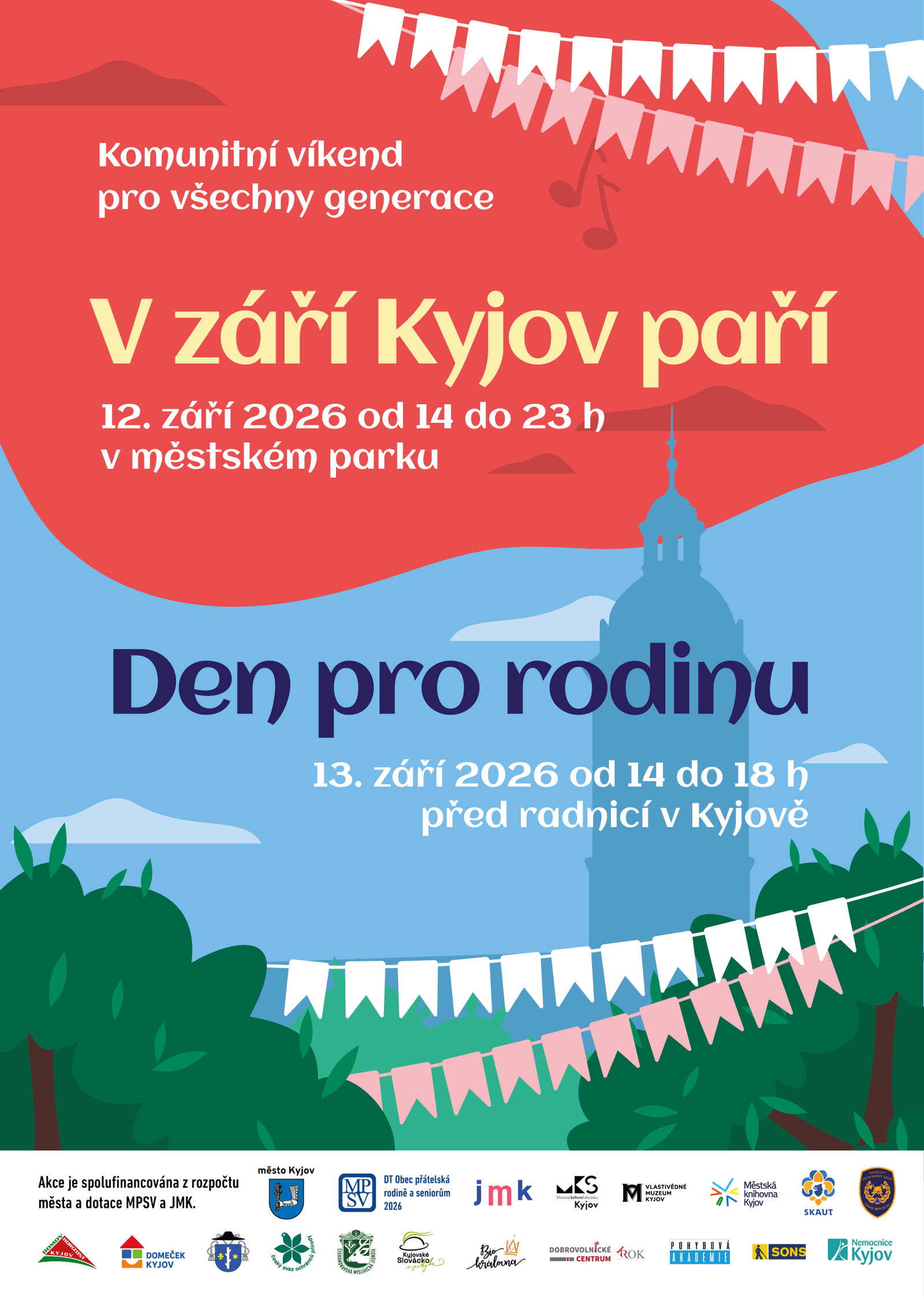 Víkend 12. – 13. září bude v Kyjově patřit sousedům a rodinám