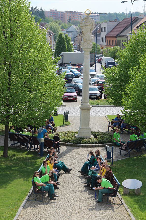 Zahájení soutěže na Masarykově náměstí