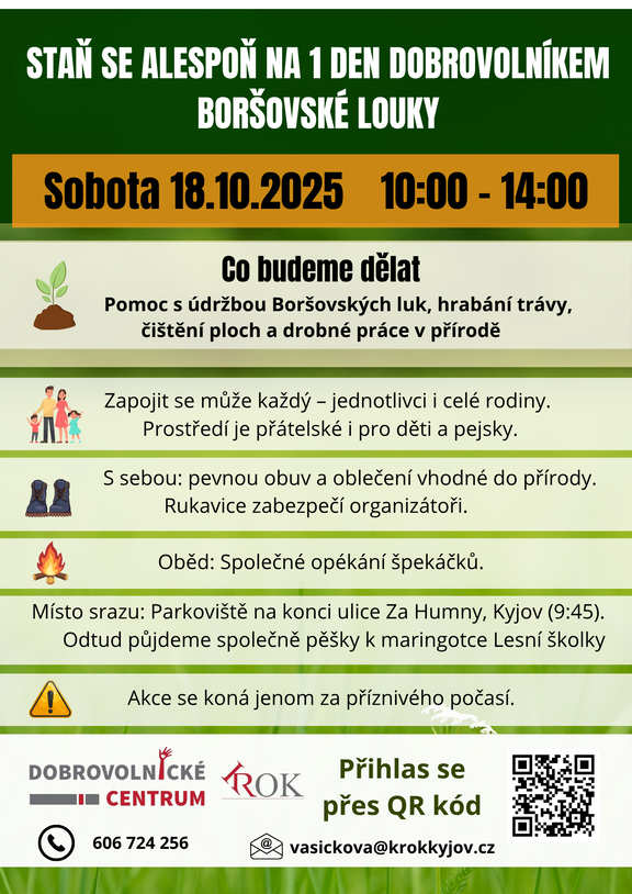 18.10. Dobrovolnická akce Boršovské louky