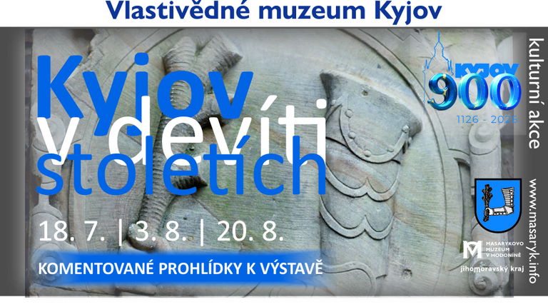 Zveme vás na komentované prohlídky k výstavě Kyjov v devíti stoletích 18. 7., 3. 8. a 20. 8.