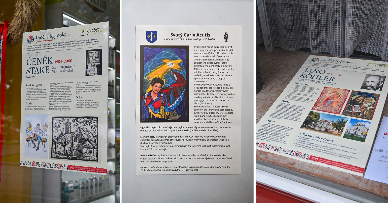 Poznejte umělce Kyjovska. Pouliční Galerie v pohybu oživila centrum města