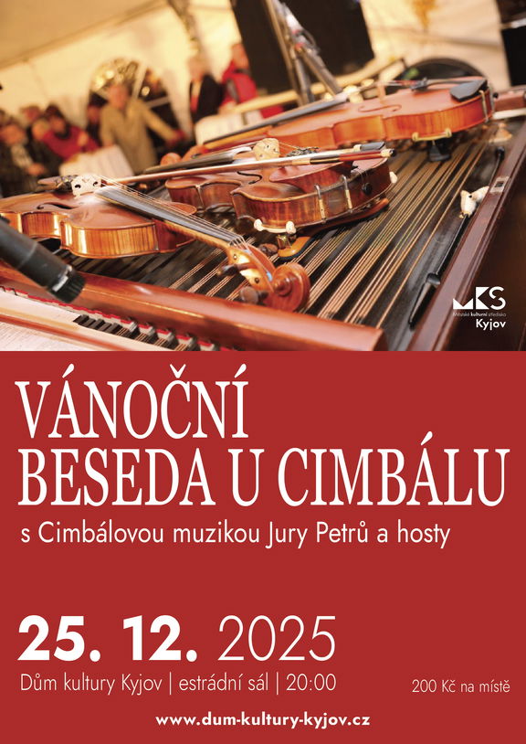 25.12. Plakát A3_Vánoční beseda u cimbálu 2025