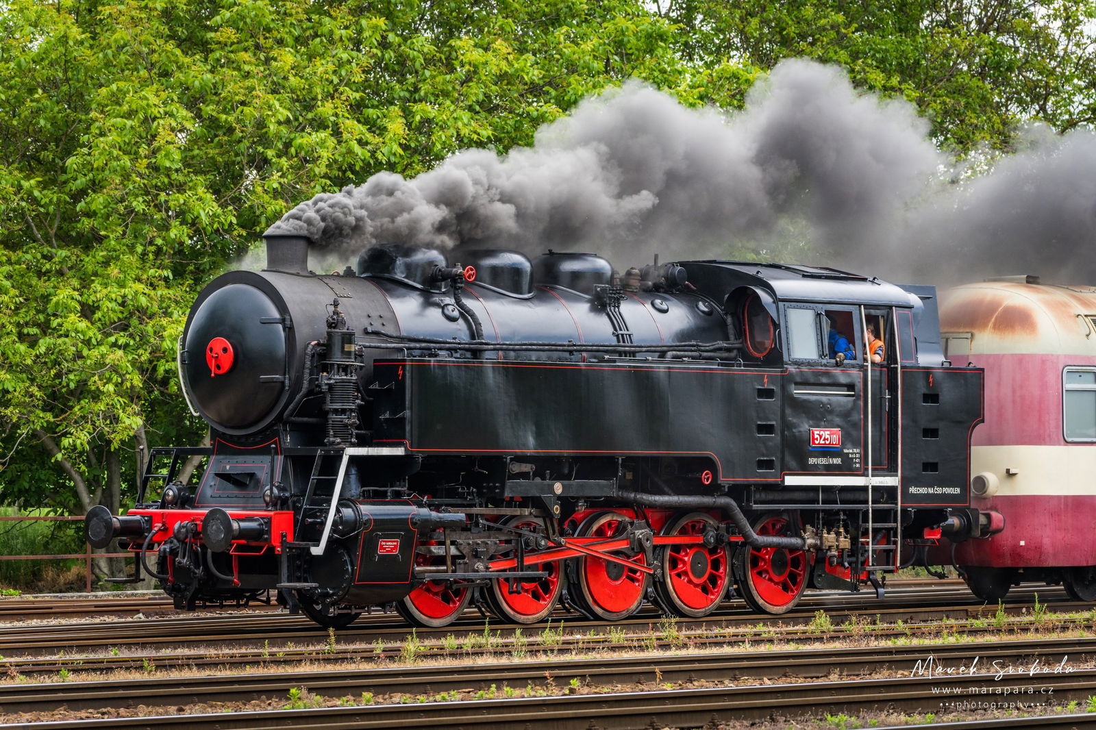 Parní lokomotiva. Foto: Marek Svoboda