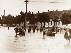 Záplavy v ulici Nerudově